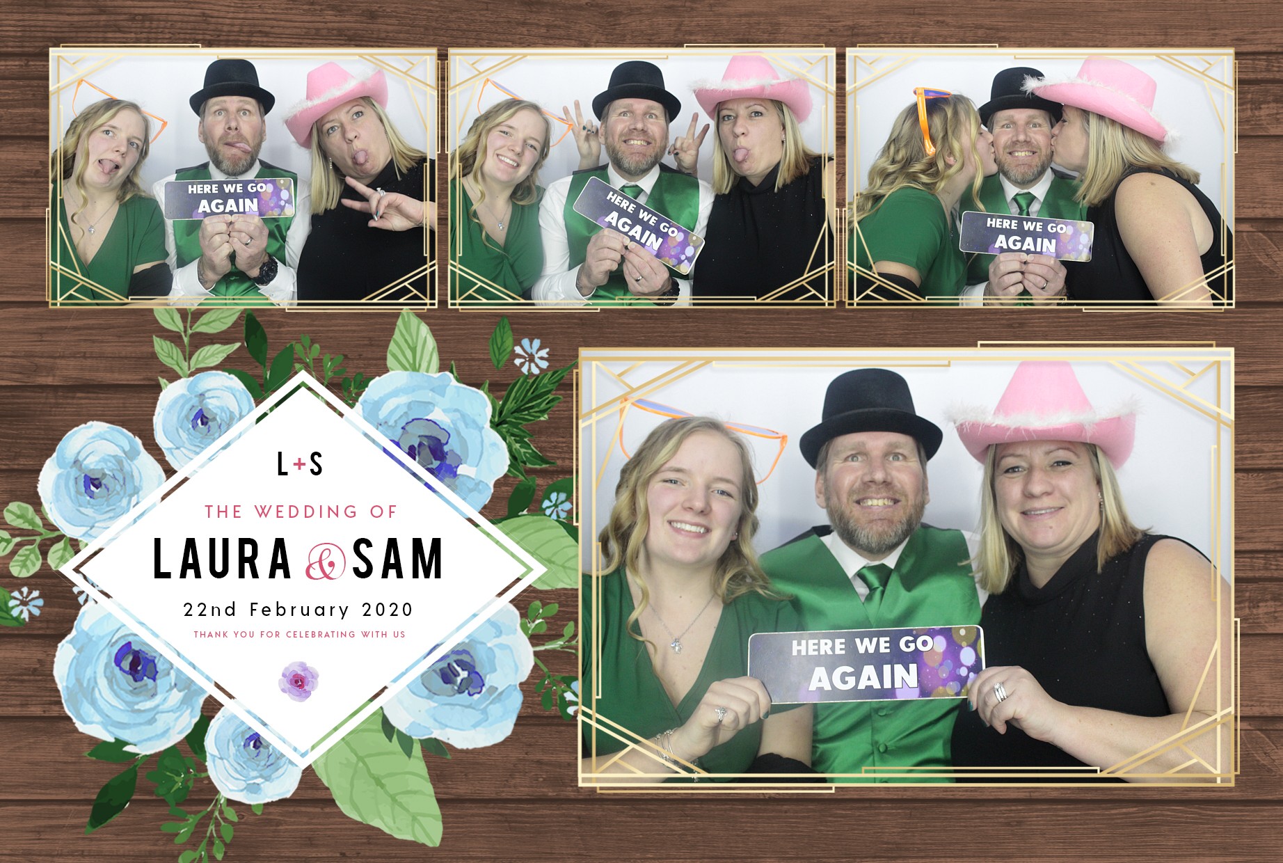 Laura and Sam's Wedding | View more photos from the event at gallery.myphotoboothexperience.co.uk/u/MyPhotoBoothExperienceLtd/Laura-and-Sams-Wedding